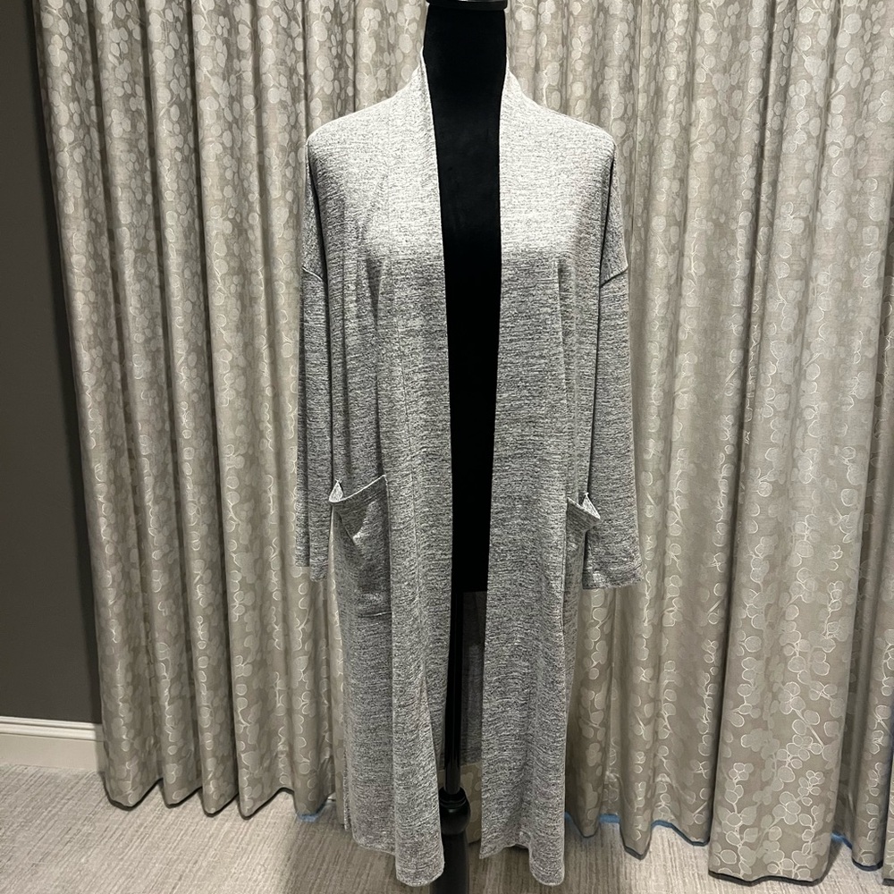 Banana Republic Light Gray Long Cardigan